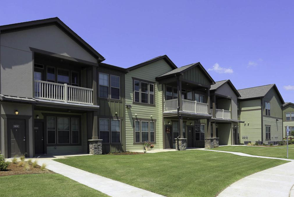 row of townhomes in Tulsa
